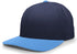 Pacific Headwear Pro-Wool Hook-And-Loop Adjustable Cap (705W), Color 'NavyColumbiaBlue'